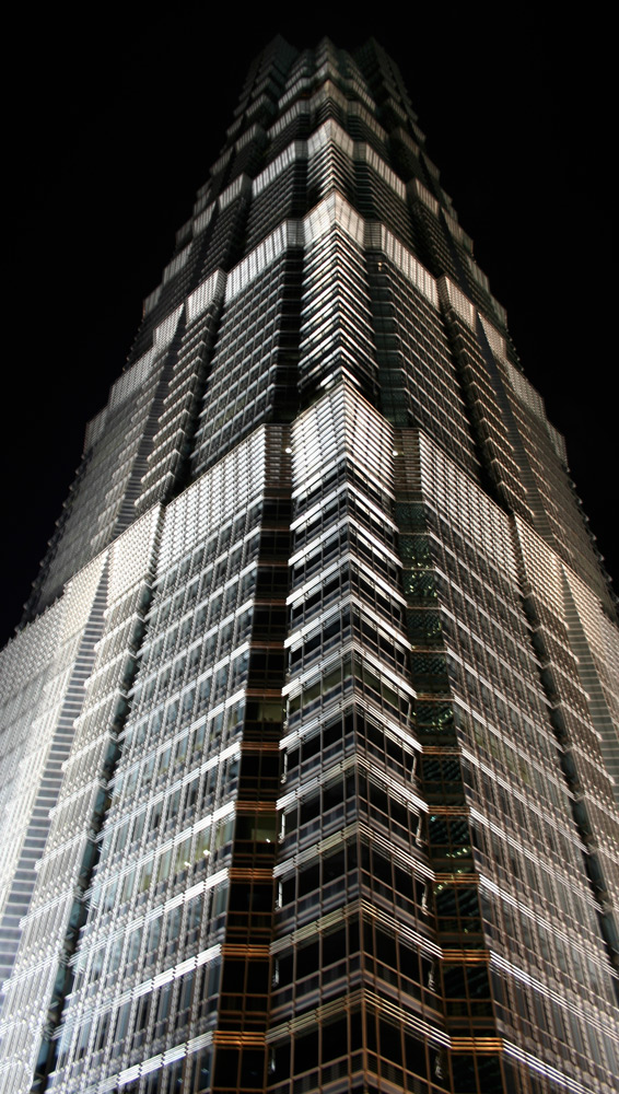 Jin Mao Tower at Night Shanghai China. N.Hayter 2010 Jin Mao Tower at Night Shanghai China. N.Hayter 2010